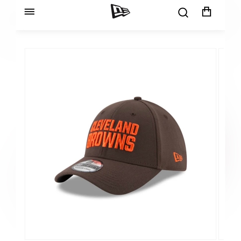 Cleveland Browns New Era Brown Velcro Back Baseball Cap